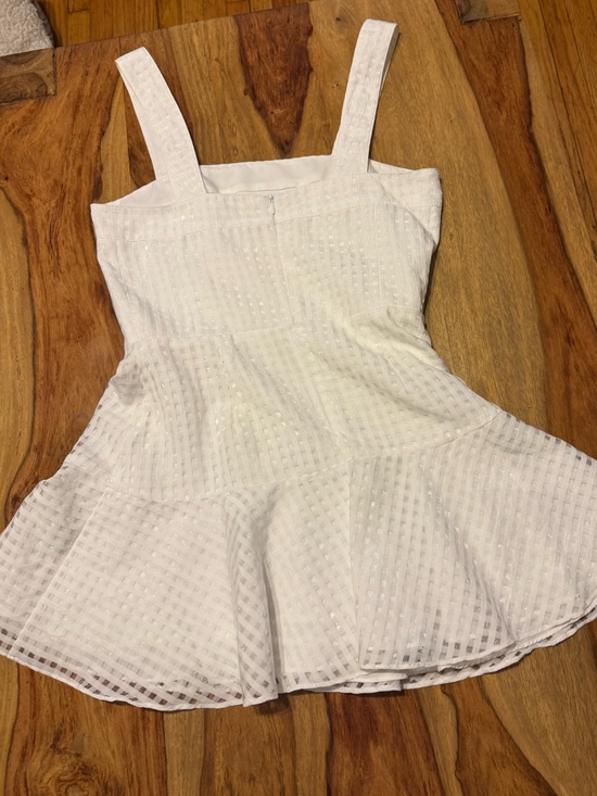 Amanda Uprichard Dresses & Skirts - Amanda Uprichard White Sleeveless Eyelet Dress size S used once